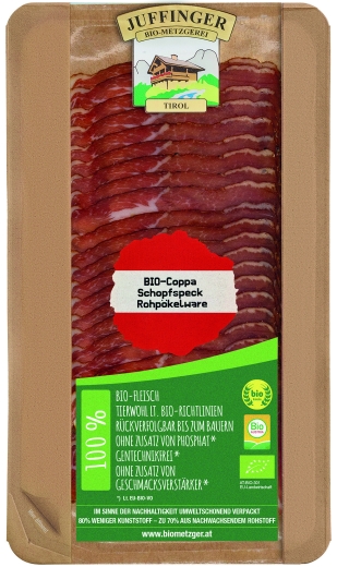 BIO Coppa Schopfspeck geschnitten 5 Pkg. à 80g